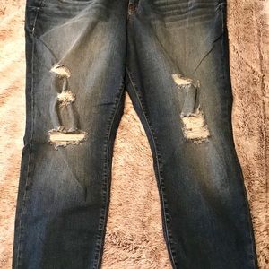 NWT BNWT TORRID JEANS- distressed skinny jeans